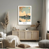Hanoi Tranquility Scene Art Print Travel Poster PosterGoat