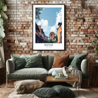 Hanoi's Scenic Urban Panorama: Travel Poster PosterGoat
