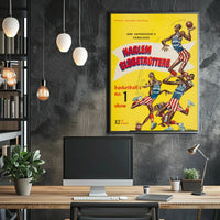 Harlem Globetrotters Retro Basketball Show Vintage Sports Poster PosterGoat