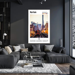 Harlem's Urban Landscape Poster: A Cultural Heritage Journey PosterGoat