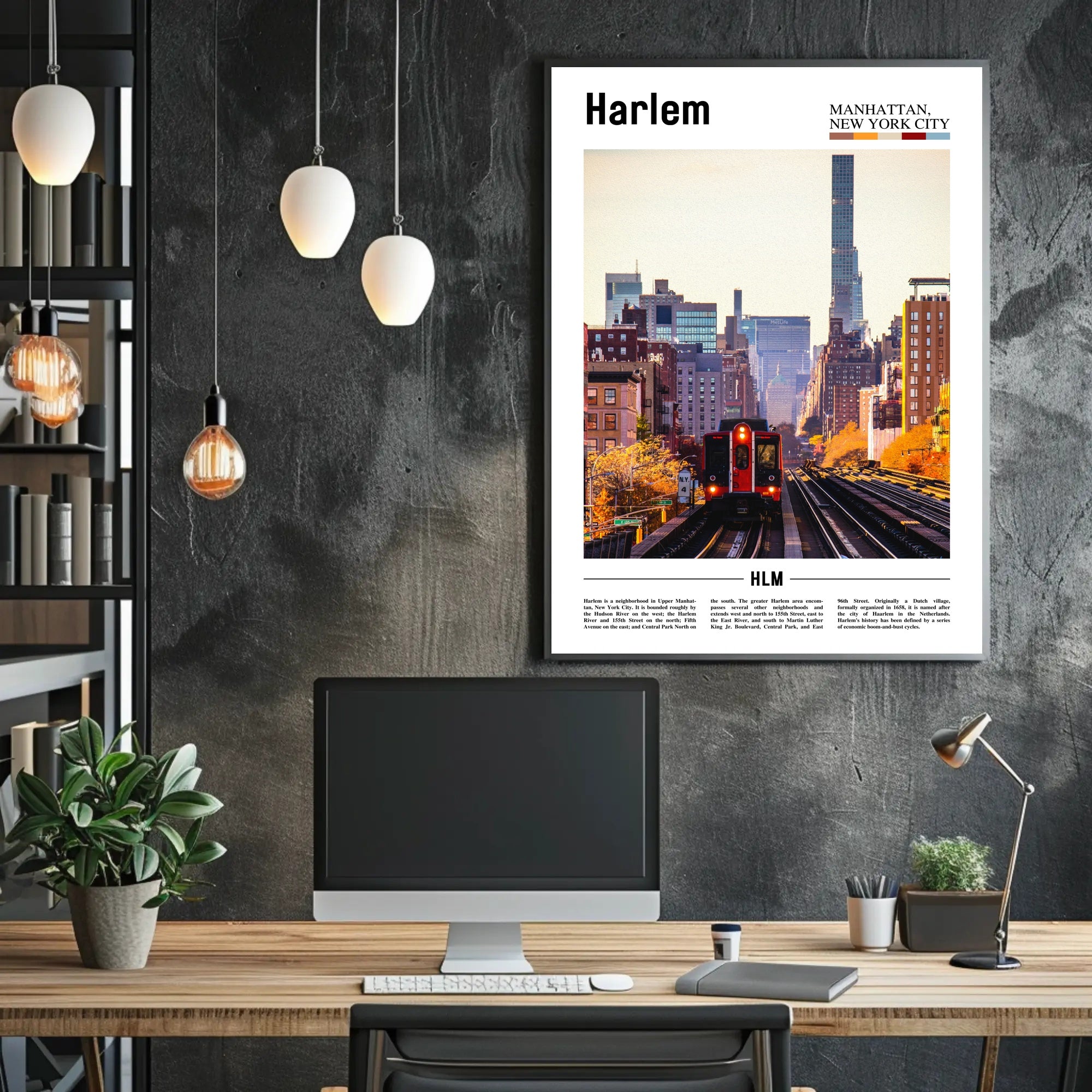 Harlem's Urban Landscape Poster: A Cultural Heritage Journey PosterGoat