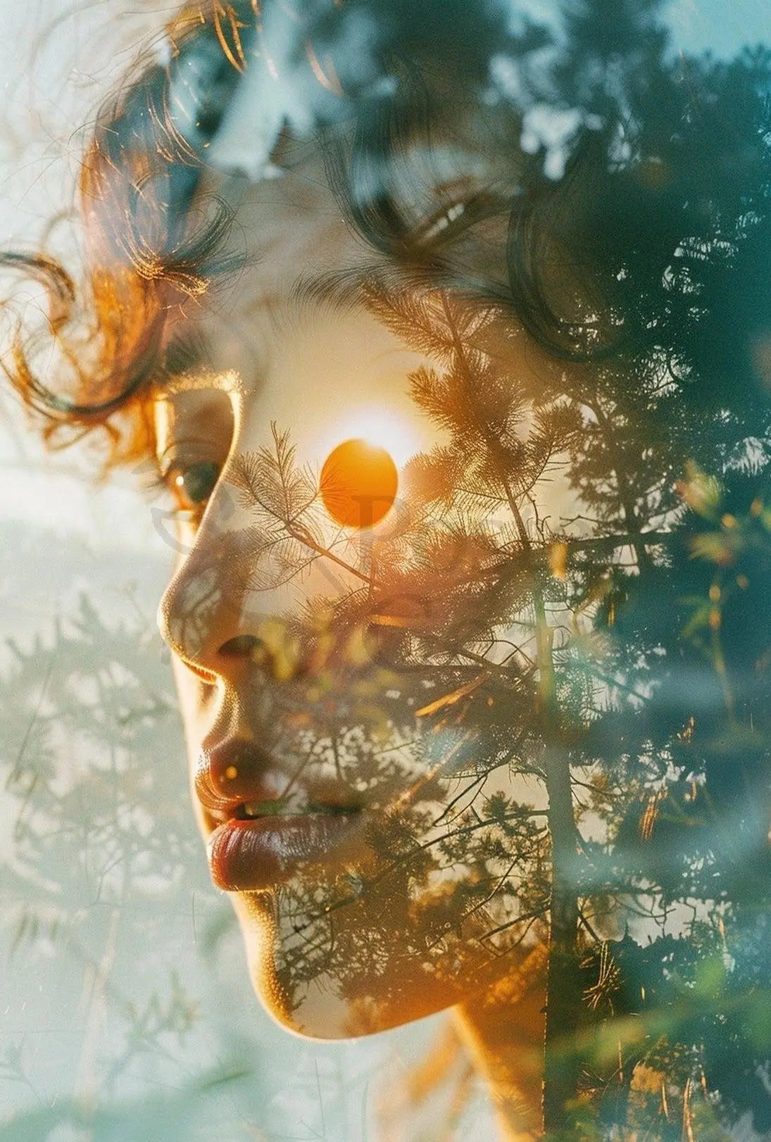 Harmony of Nature and Soul Artistic Poster PosterGoat