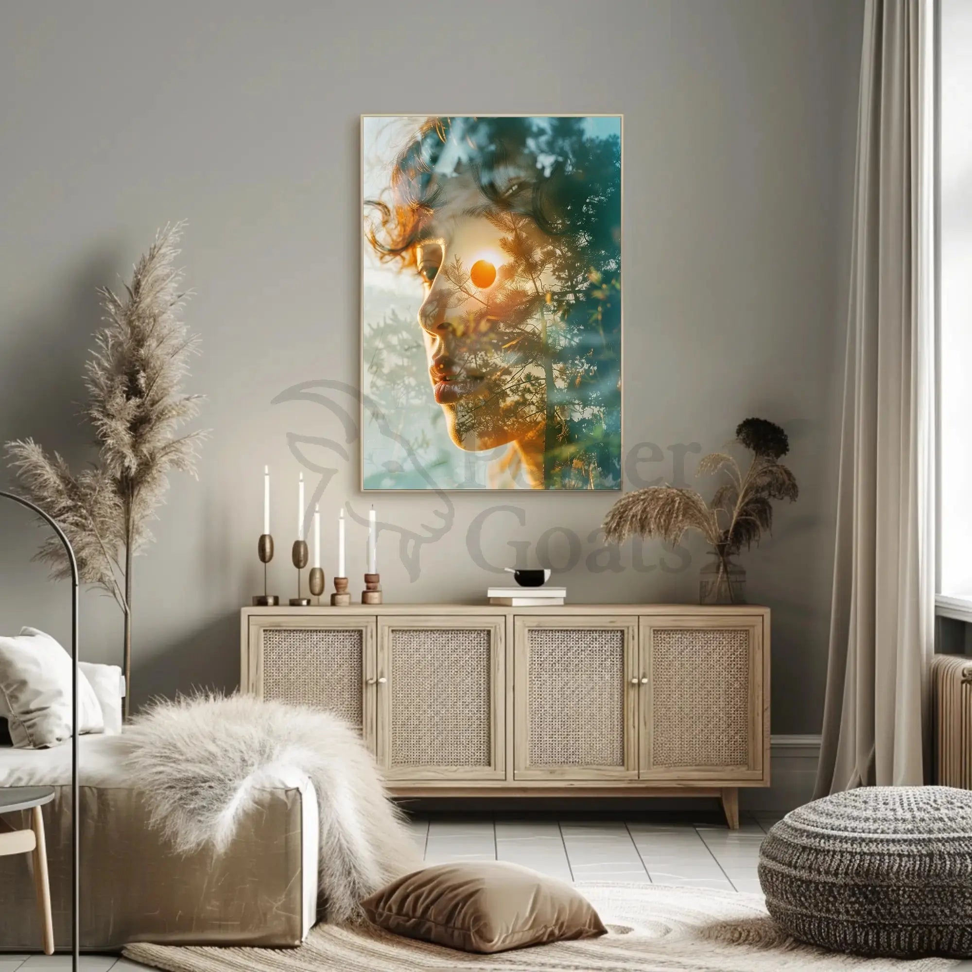 Harmony of Nature and Soul Artistic Poster PosterGoat