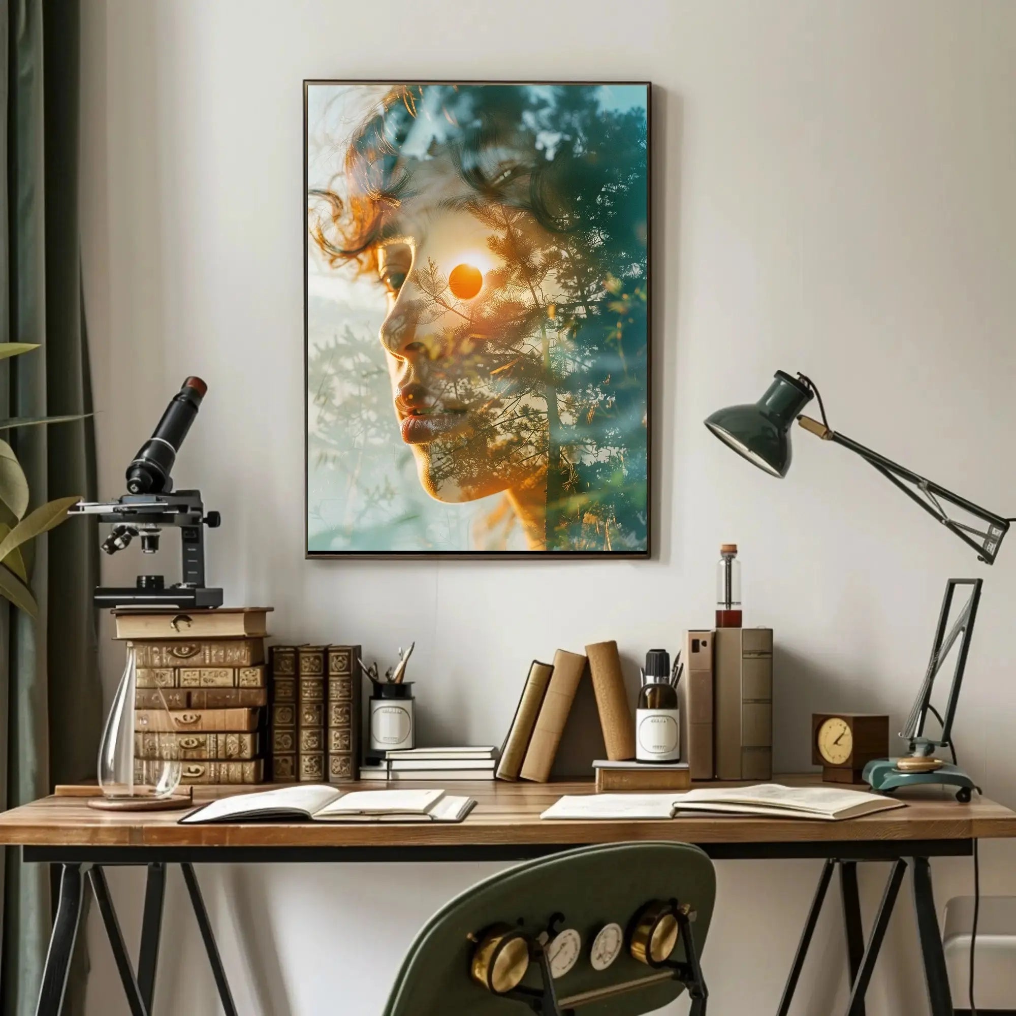 Harmony of Nature and Soul Artistic Poster PosterGoat