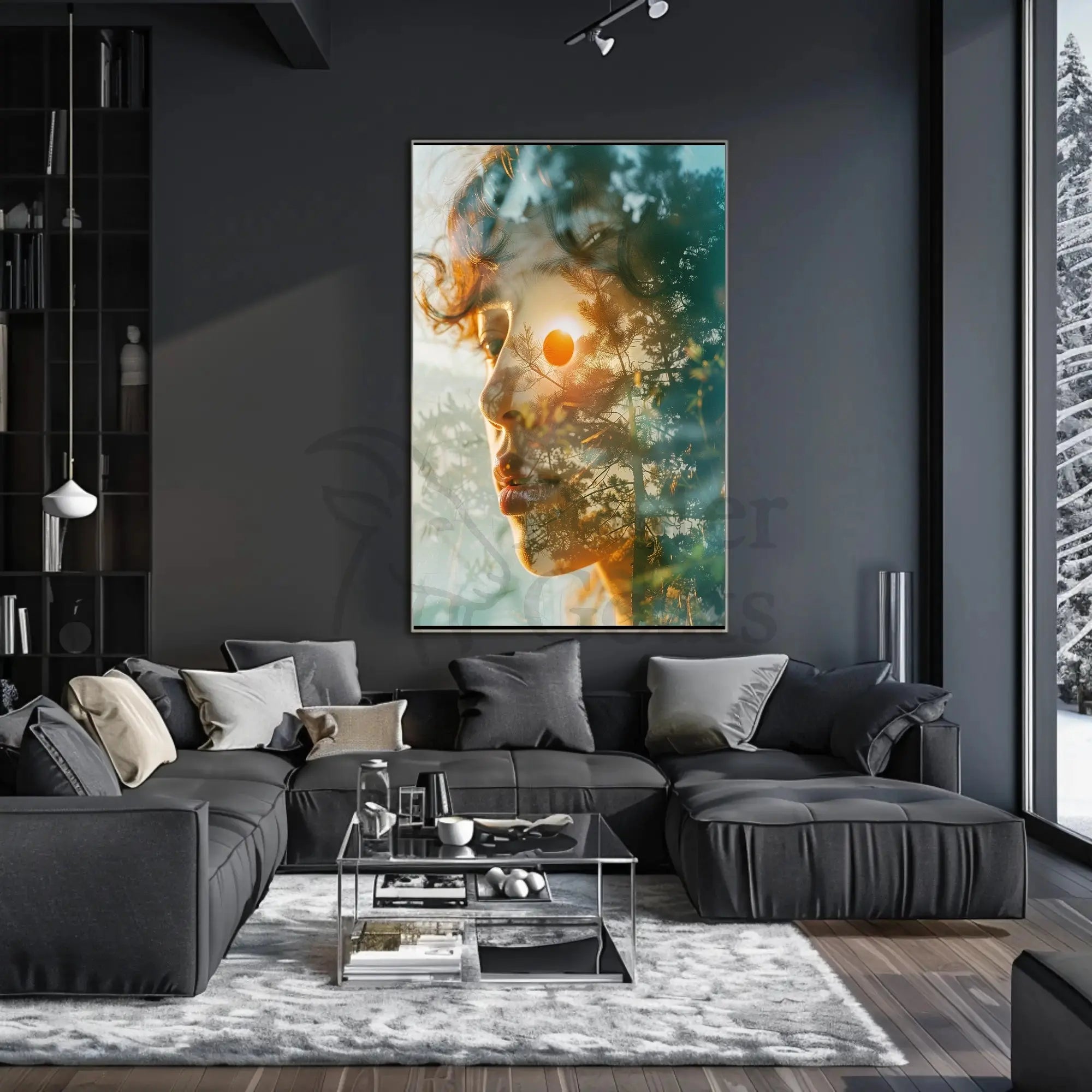 Harmony of Nature and Soul Artistic Poster PosterGoat