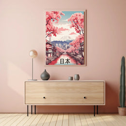 Harmony of Traditional and Modern Japan Cultural Poster PosterGoat