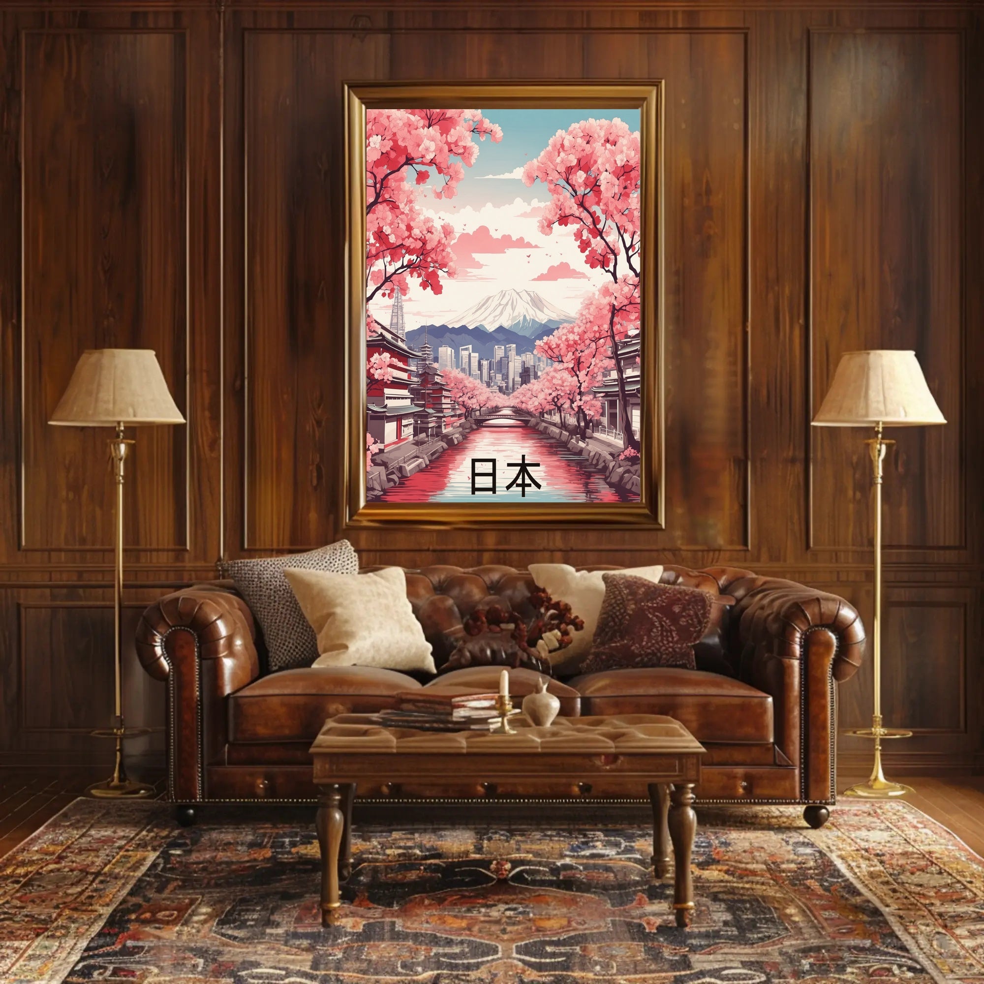 Harmony of Traditional and Modern Japan Cultural Poster PosterGoat