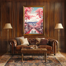 Harmony of Traditional and Modern Japan Cultural Poster PosterGoat
