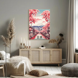 Harmony of Traditional and Modern Japan Cultural Poster PosterGoat