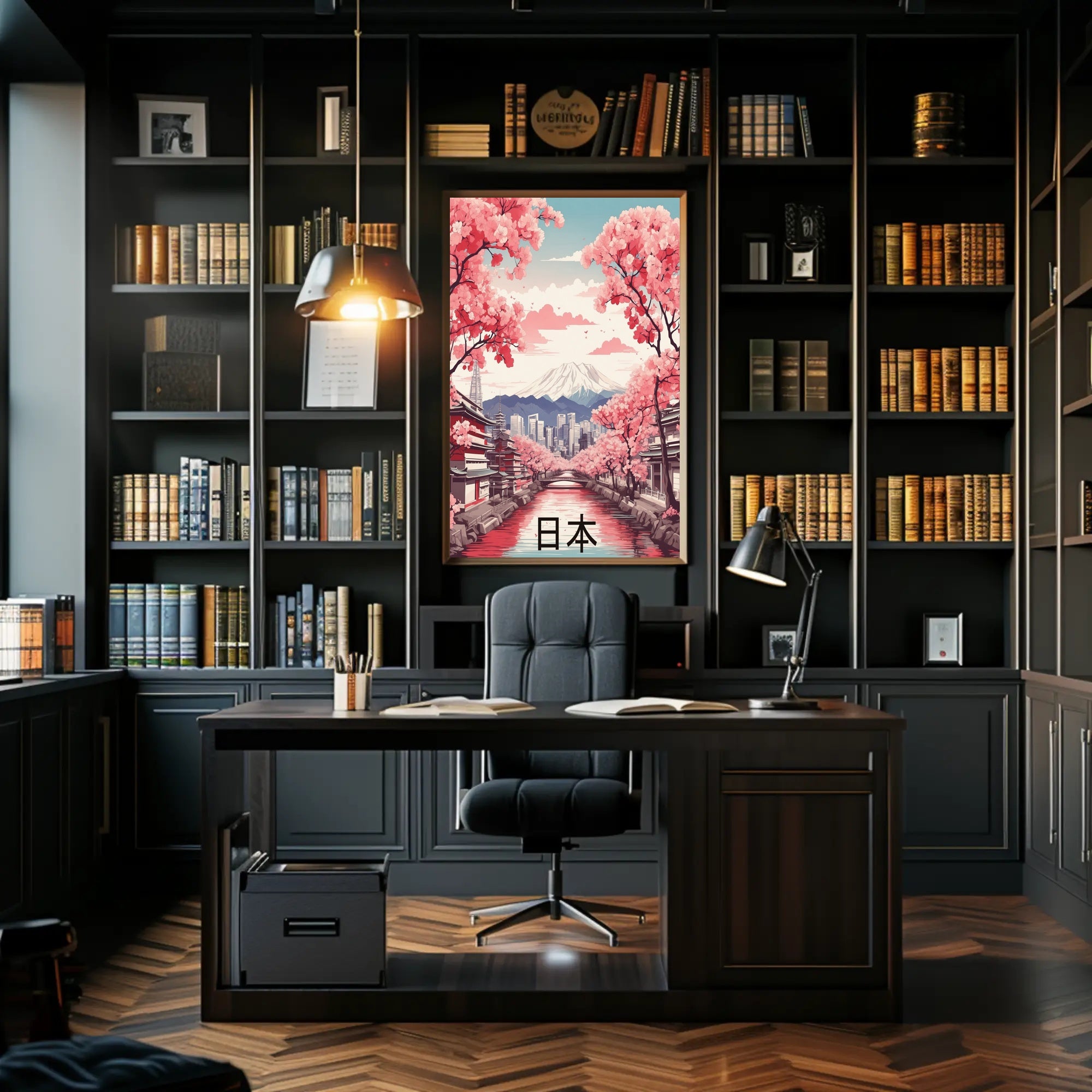 Harmony of Traditional and Modern Japan Cultural Poster PosterGoat