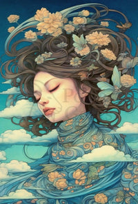 Harmony with Nature Artistic Abstract Poster PosterGoat