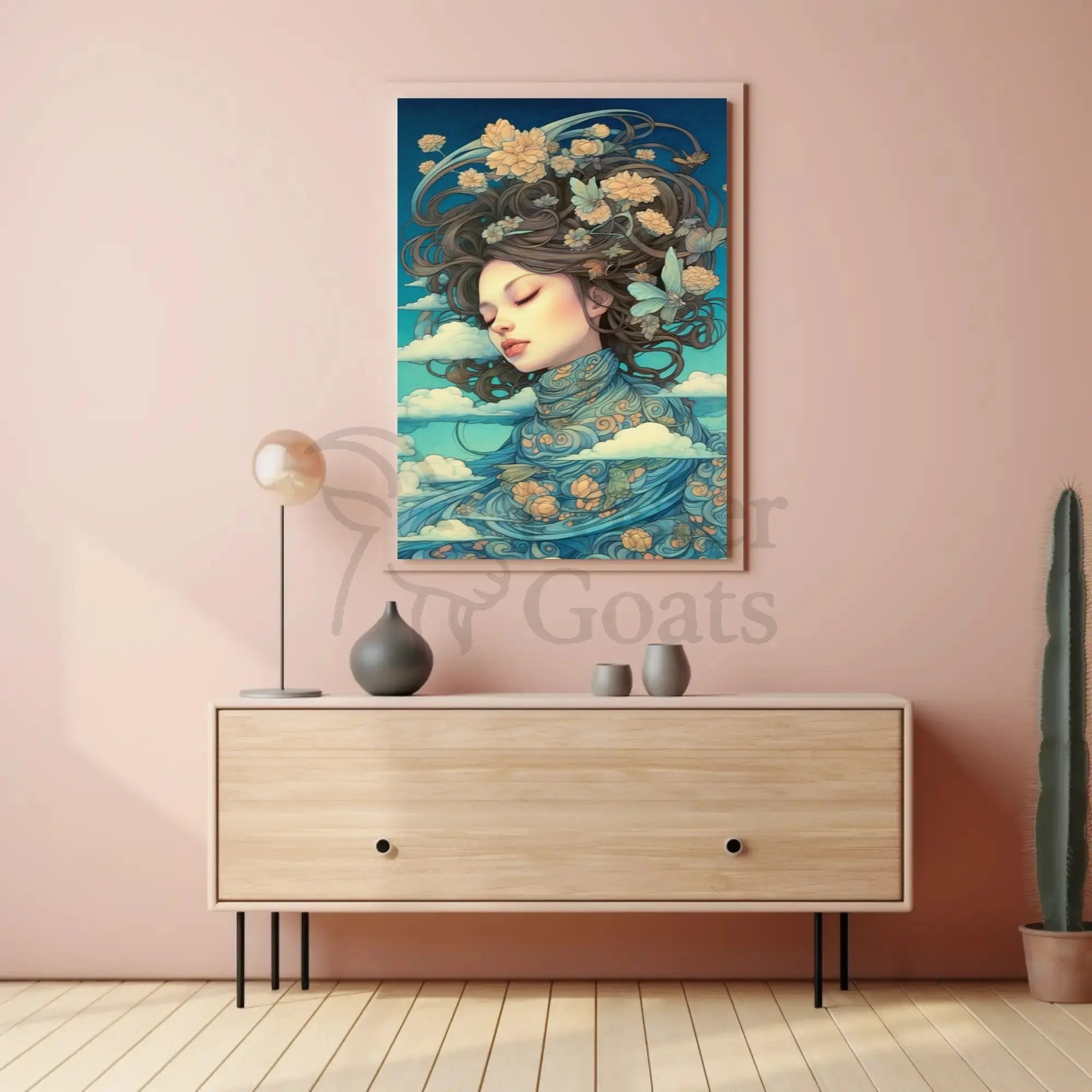 Harmony with Nature Artistic Abstract Poster PosterGoat