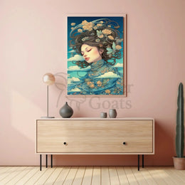 Harmony with Nature Artistic Abstract Poster PosterGoat
