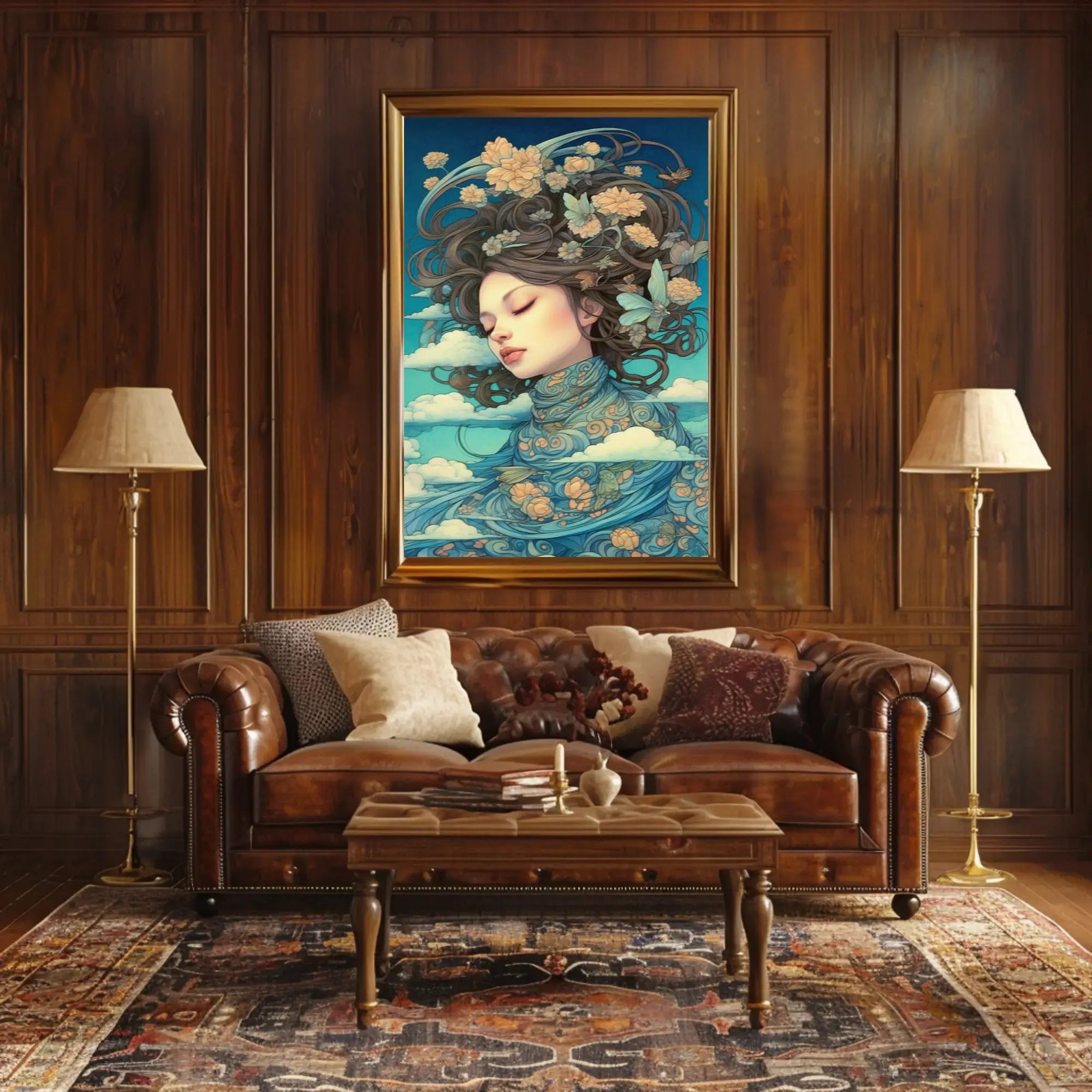 Harmony with Nature Artistic Abstract Poster PosterGoat