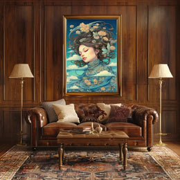 Harmony with Nature Artistic Abstract Poster PosterGoat