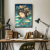 Harmony with Nature Artistic Abstract Poster PosterGoat