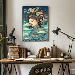 Harmony with Nature Artistic Abstract Poster PosterGoat