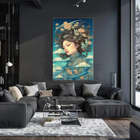Harmony with Nature Artistic Abstract Poster PosterGoat