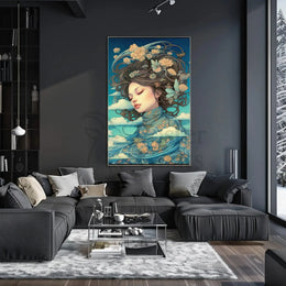 Harmony with Nature Artistic Abstract Poster PosterGoat