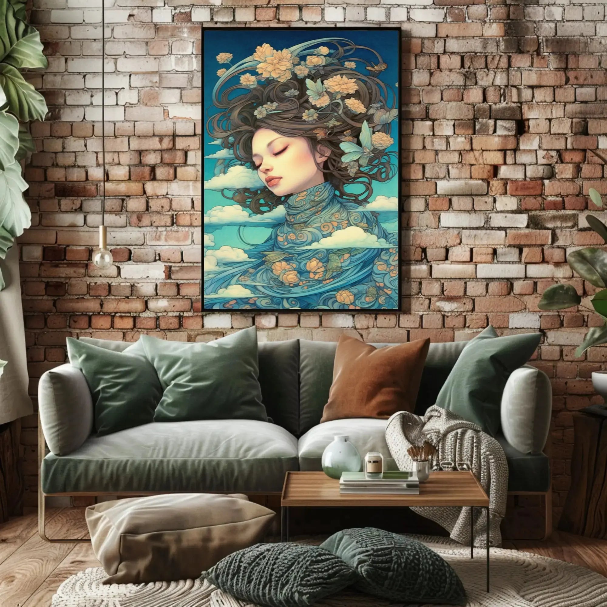 Harmony with Nature Artistic Abstract Poster PosterGoat