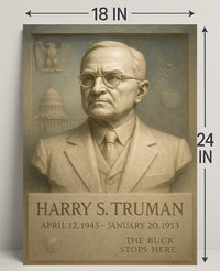 Harry S. Truman Presidential Tribute Poster PosterGoat