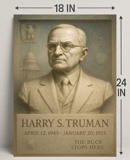 Harry S. Truman Presidential Tribute Poster PosterGoat