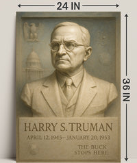 Harry S. Truman Presidential Tribute Poster PosterGoat