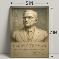 Harry S. Truman Presidential Tribute Poster PosterGoat
