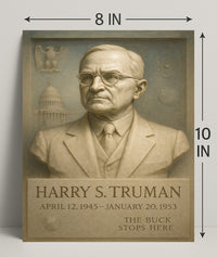Harry S. Truman Presidential Tribute Poster PosterGoat