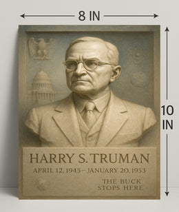 Harry S. Truman Presidential Tribute Poster PosterGoat