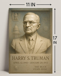 Harry S. Truman Presidential Tribute Poster PosterGoat