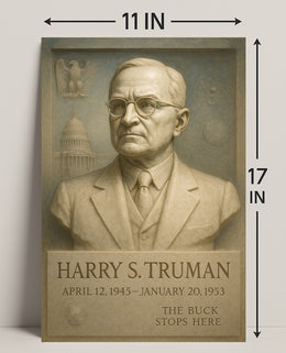Harry S. Truman Presidential Tribute Poster PosterGoat