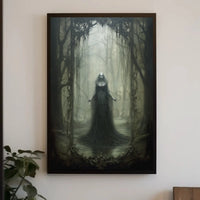 Haunting Gothic Fantasy Woman Forest Artistic Poster PosterGoat