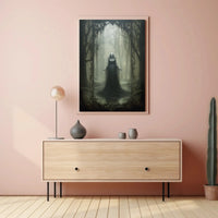Haunting Gothic Fantasy Woman Forest Artistic Poster PosterGoat