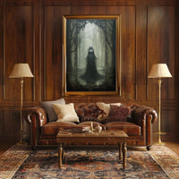 Haunting Gothic Fantasy Woman Forest Artistic Poster PosterGoat