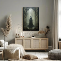 Haunting Gothic Fantasy Woman Forest Artistic Poster PosterGoat