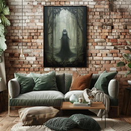 Haunting Gothic Fantasy Woman Forest Artistic Poster PosterGoat