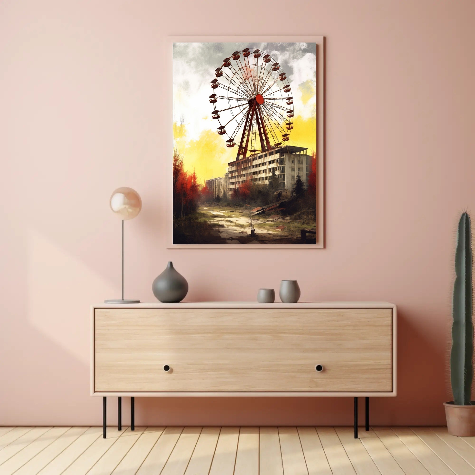Haunting Urban Decay Ferris Wheel Poster PosterGoat