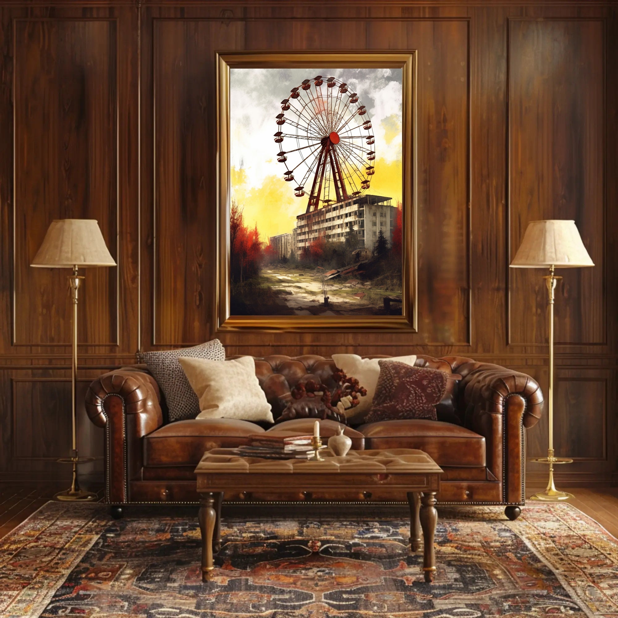 Haunting Urban Decay Ferris Wheel Poster PosterGoat