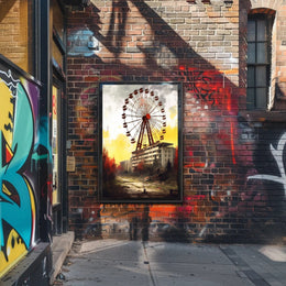 Haunting Urban Decay Ferris Wheel Poster PosterGoat