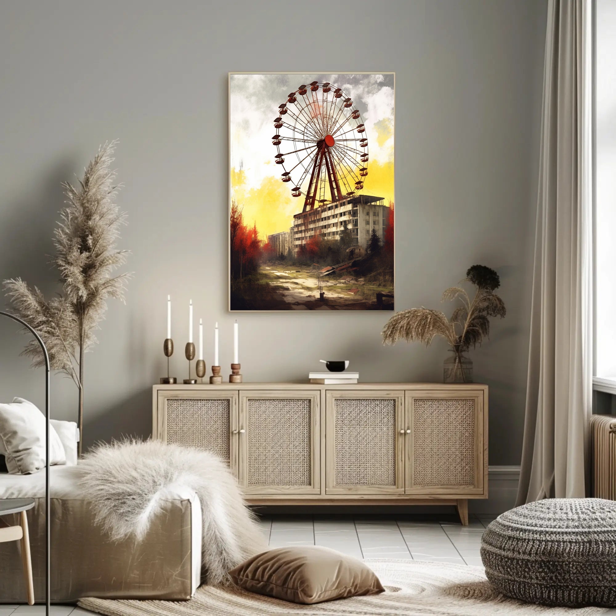 Haunting Urban Decay Ferris Wheel Poster PosterGoat