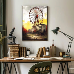 Haunting Urban Decay Ferris Wheel Poster PosterGoat