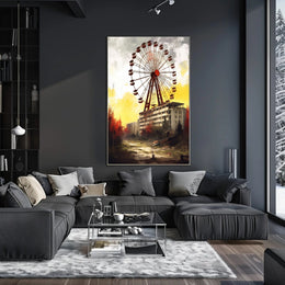 Haunting Urban Decay Ferris Wheel Poster PosterGoat