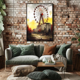 Haunting Urban Decay Ferris Wheel Poster PosterGoat