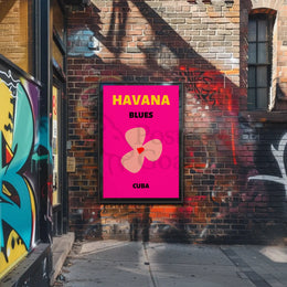 Havana Blues Vibrant Cuban Cultural Heritage Poster PosterGoat