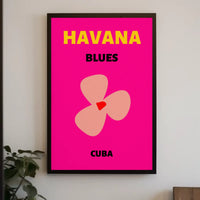 Havana Blues Vibrant Cuban Cultural Heritage Poster PosterGoat