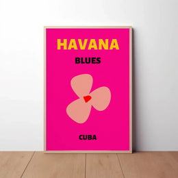 Havana Blues Vibrant Cuban Cultural Heritage Poster PosterGoat
