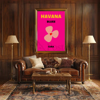 Havana Blues Vibrant Cuban Cultural Heritage Poster PosterGoat