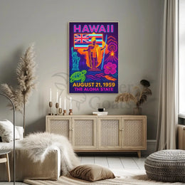 Hawaii Statehood August 1959 Cultural or Heritage Poster PosterGoat