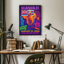 Hawaii Statehood August 1959 Cultural or Heritage Poster PosterGoat